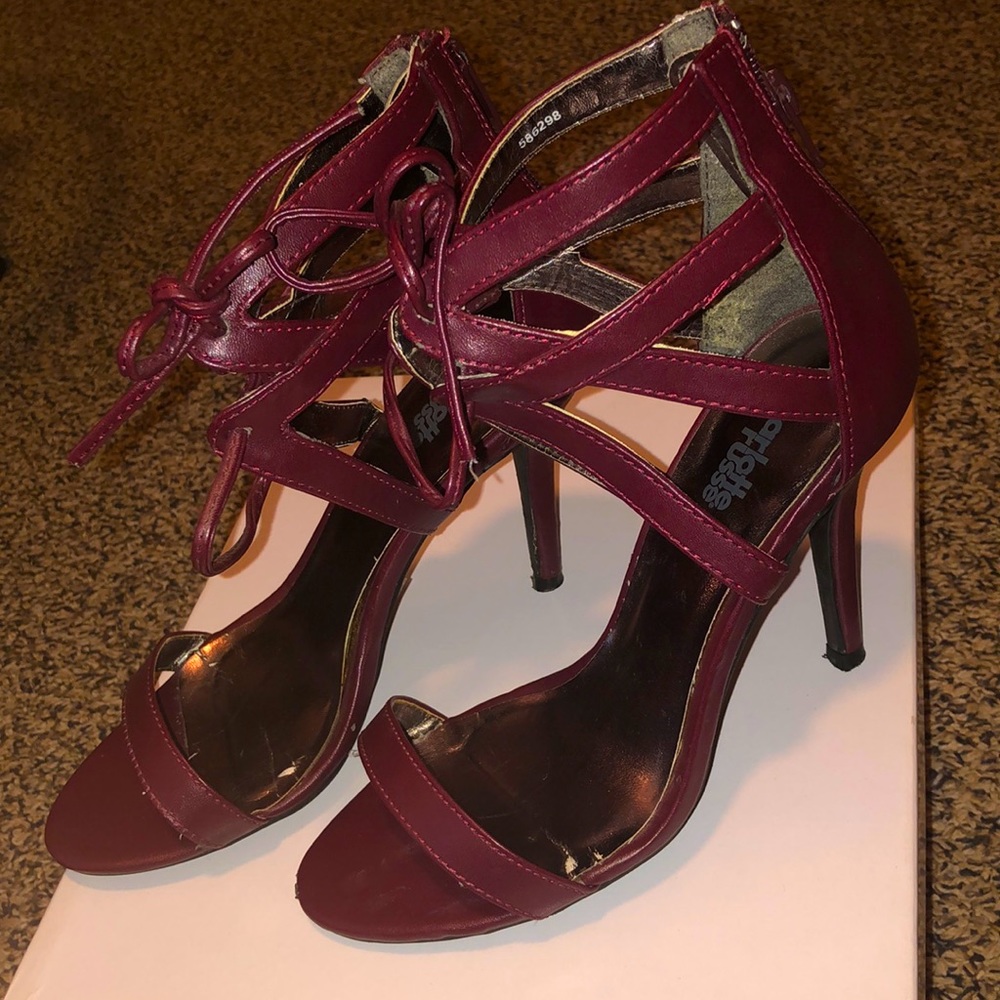 Burgundy Charlotte Russe Heels